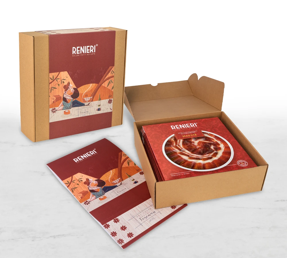 Prosciutto di Cinta Senese Dop confezione regalo Renieri Prosciutto di Cinta Senese Dop confezione regalo Renieri